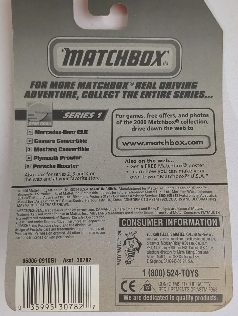 Matchbox Mustang 1999 Convertible #3